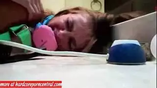 جنس قاسي وانضباط لسمراء قذرة
