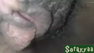 فرج مشعر يُلعق ويُمارس الجنس معه بقوة