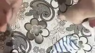 رجل تركي وامرأة ممتلئة في جلسة جنس مباشر خام