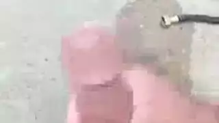 جنس مثلي علني متشدد في الخارج: ضخ قضيب سميك