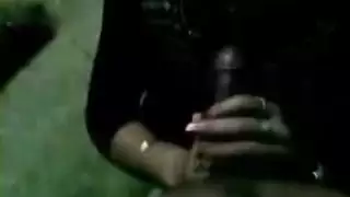 watching me fondle my cock excites him