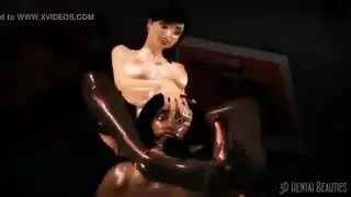 عاهرتان ساخنتان تتنافسان على ابتلاع حمولة مني عملاقة