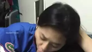 شريط جنس منزلي صريح لزوجين كوريين شباب